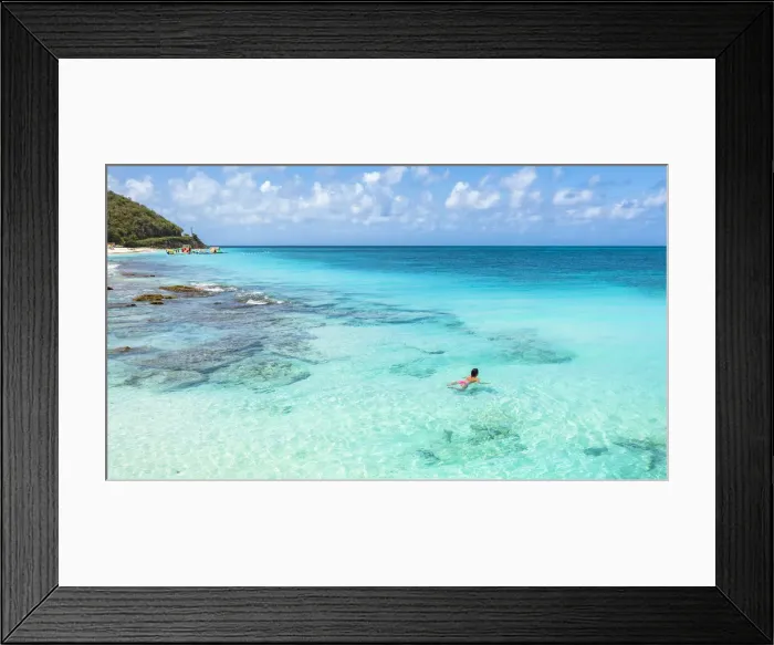 Framed Print : Beautiful woman enjoying swimming in the crystal Caribbean Sea, Antigua, Antigua and Barbuda, Leeward Islands, West Indies, Caribbean, Central America Framed Print : Beautiful woman enjoying swimming in the crystal Caribbean Sea, Antigua, Antigua and Barbuda, Leeward Islands, West Indies, Caribbean, Central America