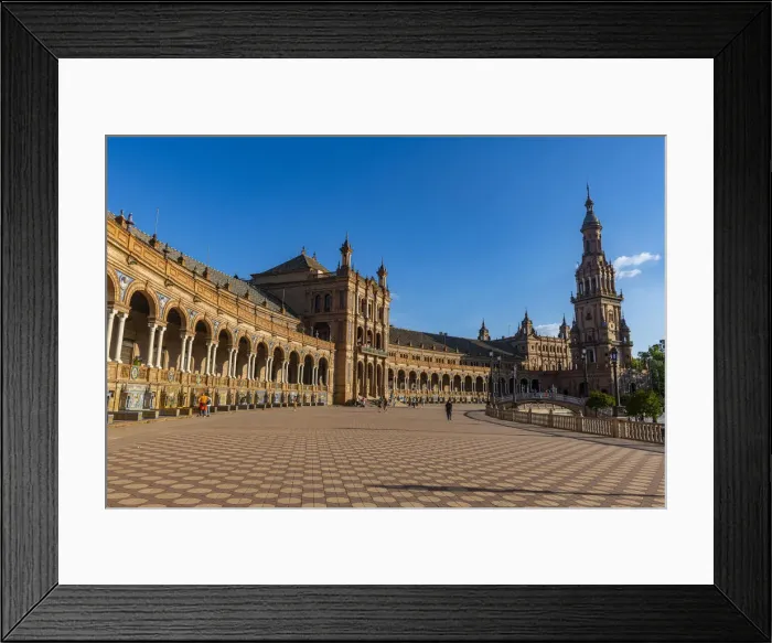 Framed Print : Plaza de Espana, Seville, Andalucia, Spain, Europe Framed Print : Plaza de Espana, Seville, Andalucia, Spain, Europe