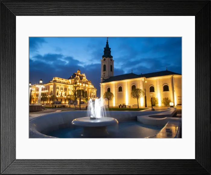 Framed Print : Historical buildings in Oradea, Romania, Europe Framed Print : Historical buildings in Oradea, Romania, Europe