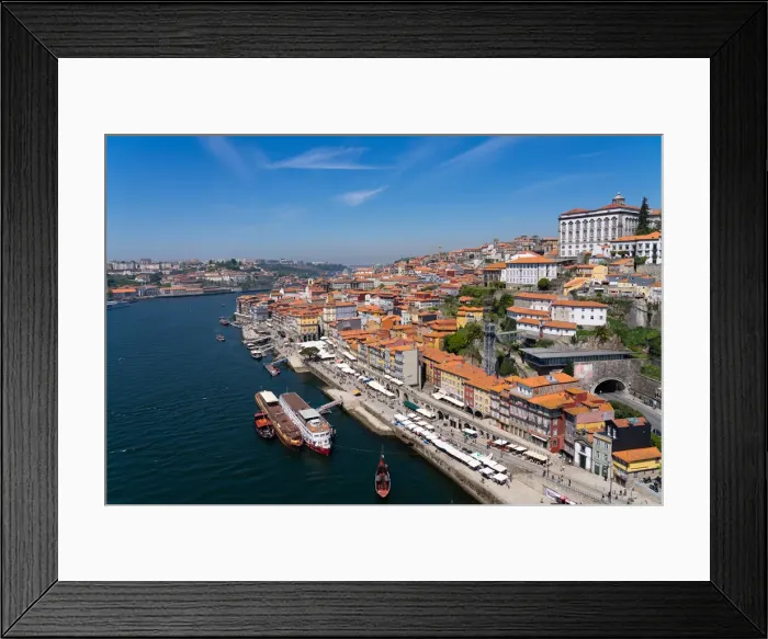 Framed Print : River Douro and city, Porto, Portugal, Europe Framed Print : River Douro and city, Porto, Portugal, Europe