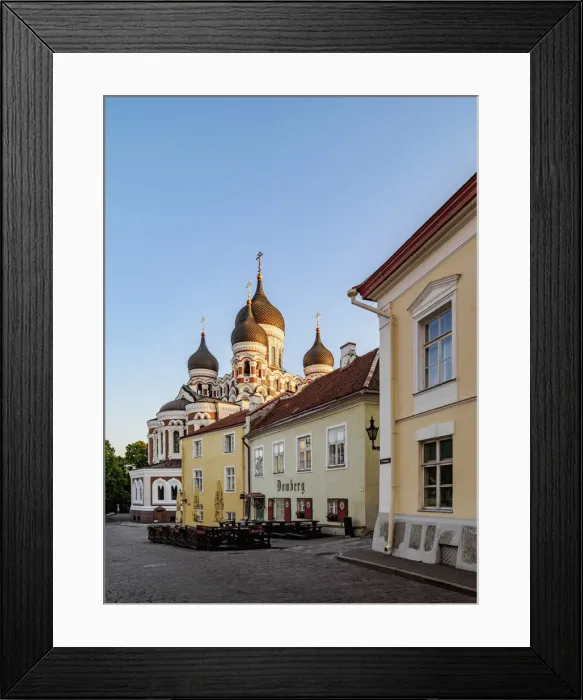 Framed Print : View towards the Alexander Nevsky Cathedral, Old Town, UNESCO World Heritage Site, Tallinn, Estonia, Europe Framed Print : View towards the Alexander Nevsky Cathedral, Old Town, UNESCO World Heritage Site, Tallinn, Estonia, Europe