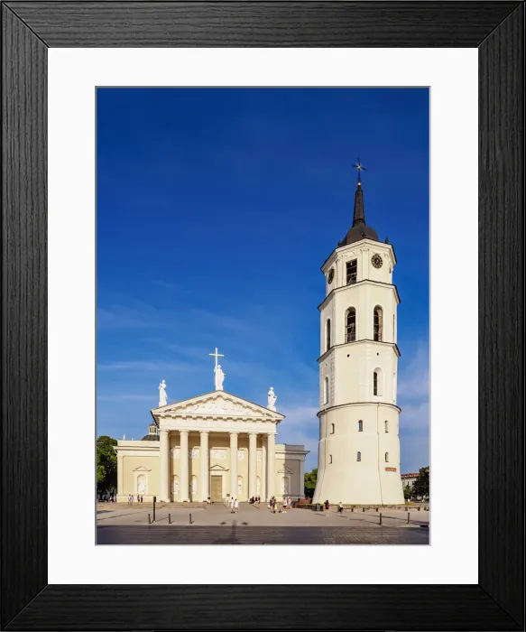Framed Print : Cathedral Basilica of St. Stanislaus and St. Ladislaus and Bell Tower, Old Town, UNESCO World Heritage Site, Vilnius, Lithuania, Europe Framed Print : Cathedral Basilica of St. Stanislaus and St. Ladislaus and Bell Tower, Old Town, UNESCO World Heritage Site, Vilnius, Lithuania, Europe