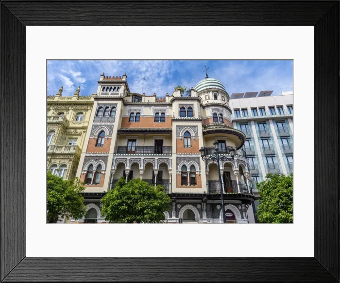 Framed Print : Edificio de La Adriatica, Seville, Andalucia, Spain, Europe Framed Print : Edificio de La Adriatica, Seville, Andalucia, Spain, Europe