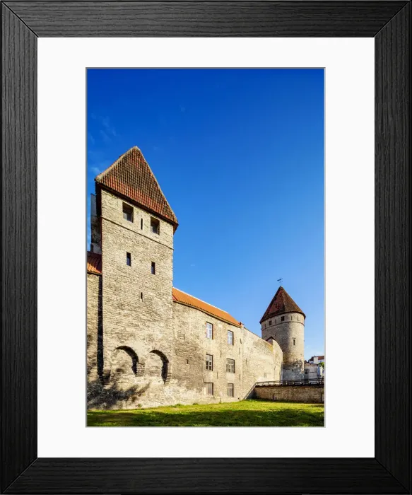 Framed Print : Old Town Walls, UNESCO World Heritage Site, Tallinn, Estonia, Europe Framed Print : Old Town Walls, UNESCO World Heritage Site, Tallinn, Estonia, Europe