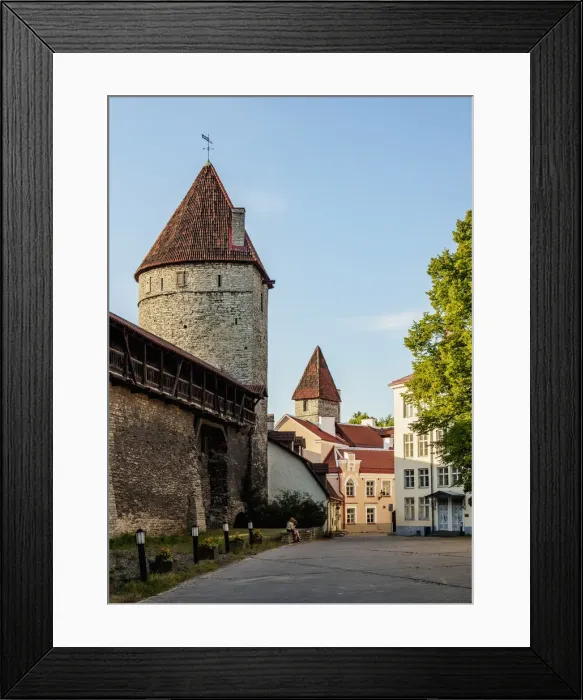Framed Print : Old Town Walls at sunset, UNESCO World Heritage Site, Tallinn, Estonia, Europe Framed Print : Old Town Walls at sunset, UNESCO World Heritage Site, Tallinn, Estonia, Europe