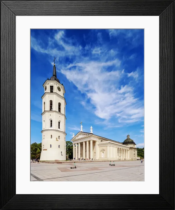 Framed Print : Cathedral Basilica of St. Stanislaus and St. Ladislaus and Bell Tower, Old Town, UNESCO World Heritage Site, Vilnius, Lithuania, Europe Framed Print : Cathedral Basilica of St. Stanislaus and St. Ladislaus and Bell Tower, Old Town, UNESCO World Heritage Site, Vilnius, Lithuania, Europe