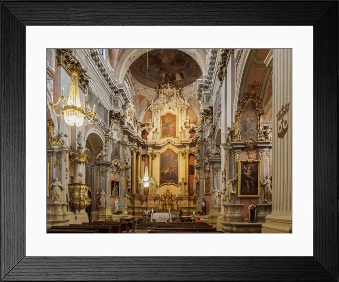 Framed Print : Church of St. Theresa, interior, Old Town, UNESCO World Heritage Site, Vilnius, Lithuania, Europe Framed Print : Church of St. Theresa, interior, Old Town, UNESCO World Heritage Site, Vilnius, Lithuania, Europe