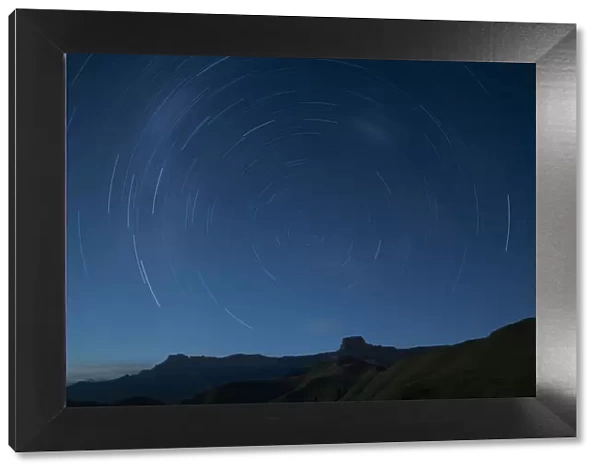 Long Exposure of The South Star, Drakensberg Mountains, Royal Natal National Park, KwaZulu-Natal Province, South Africa, Africa