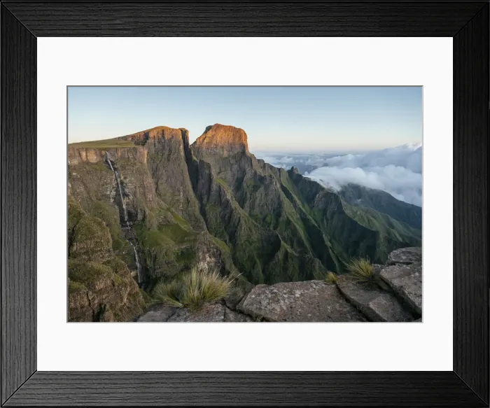 Framed Print : Dawn light at The Amphitheatre, Drakensberg Mountains, Royal Natal National Park, KwaZulu-Natal Province, South Africa, Africa Framed Print : Dawn light at The Amphitheatre, Drakensberg Mountains, Royal Natal National Park, KwaZulu-Natal Province, South Africa, Africa