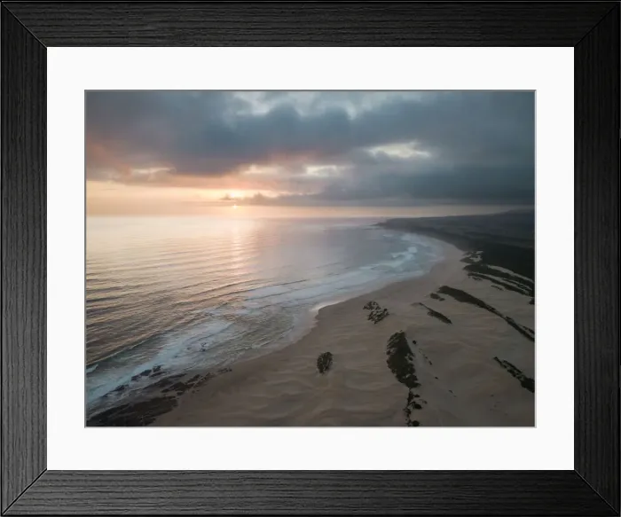 Framed Print : Aerial view of Sardinia Bay Beach, Eastern Cape, South Africa, Africa Framed Print : Aerial view of Sardinia Bay Beach, Eastern Cape, South Africa, Africa