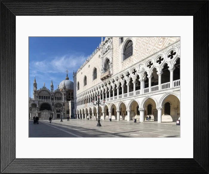 Framed Print : Perspective of the Doges Palace and the Basilica of San Marco, Piazzetta San Marco, Venice, UNESCO World Heritage Site, Veneto, Italy, Europe Framed Print : Perspective of the Doges Palace and the Basilica of San Marco, Piazzetta San Marco, Venice, UNESCO World Heritage Site, Veneto, Italy, Europe
