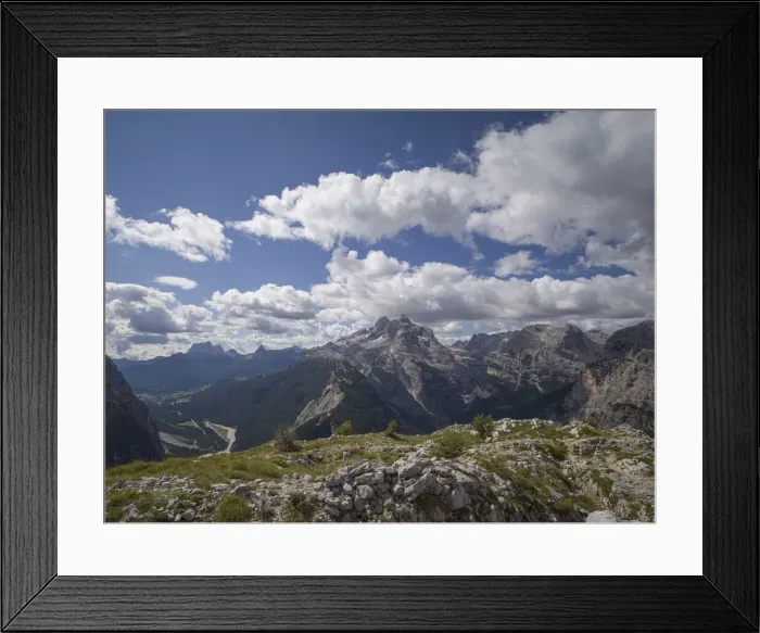 Framed Print : View of Tofane from the top of Croda dell Ancona, Dolomites, Veneto, Italy, Europe Framed Print : View of Tofane from the top of Croda dell Ancona, Dolomites, Veneto, Italy, Europe