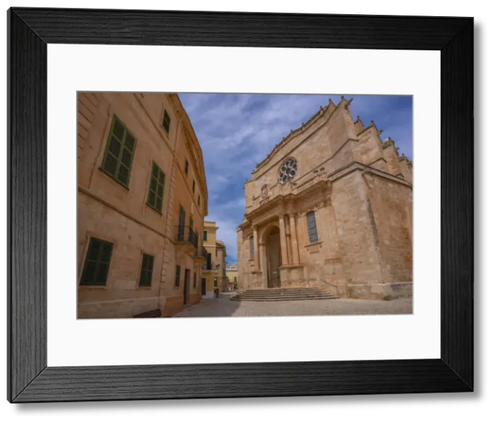 Framed Print : View of Catedral de Santa Maria de Menorca in the historic centre, Ciutadella, Menorca, Balearic Islands, Spain, Mediterranean, Europe Framed Print : View of Catedral de Santa Maria de Menorca in the historic centre, Ciutadella, Menorca, Balearic Islands, Spain, Mediterranean, Europe