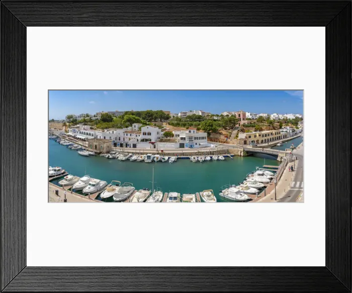 Framed Print : View of marina from an elevated position, Ciutadella, Menorca, Balearic Islands, Spain, Mediterranean, Europe Framed Print : View of marina from an elevated position, Ciutadella, Menorca, Balearic Islands, Spain, Mediterranean, Europe