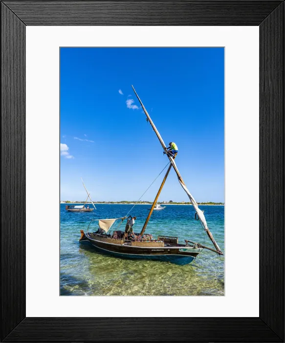 Framed Print : Boy climbing on the mast of a traditional dhow, island of Lamu, Kenya, East Africa, Africa Framed Print : Boy climbing on the mast of a traditional dhow, island of Lamu, Kenya, East Africa, Africa