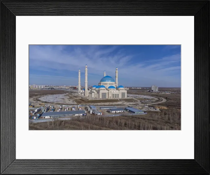 Framed Print : Aerial of the Grand Mosque, Nur Sultan, formerly Astana, capital of Kazakhstan, Central Asia, Asia Framed Print : Aerial of the Grand Mosque, Nur Sultan, formerly Astana, capital of Kazakhstan, Central Asia, Asia