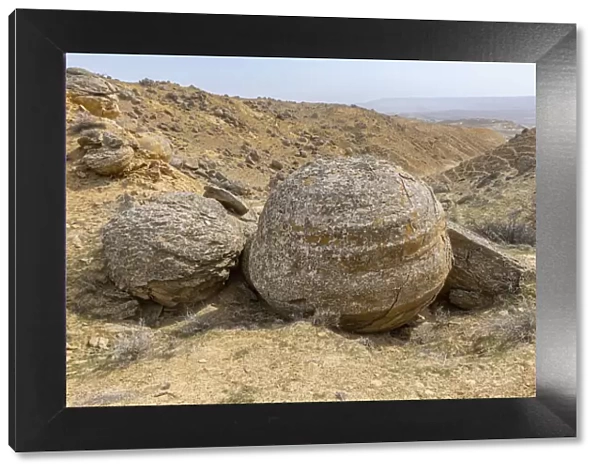 Balls of stone, Torysh (The Valley of Balls), Shetpe, Mangystau, Kazakhstan, Central Asia, Asia