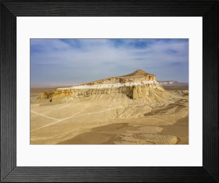 Framed Print : Sherkala mountain, looking like a Yurt, Shetpe, Mangystau, Kazakhstan, Central Asia, Asia Framed Print : Sherkala mountain, looking like a Yurt, Shetpe, Mangystau, Kazakhstan, Central Asia, Asia