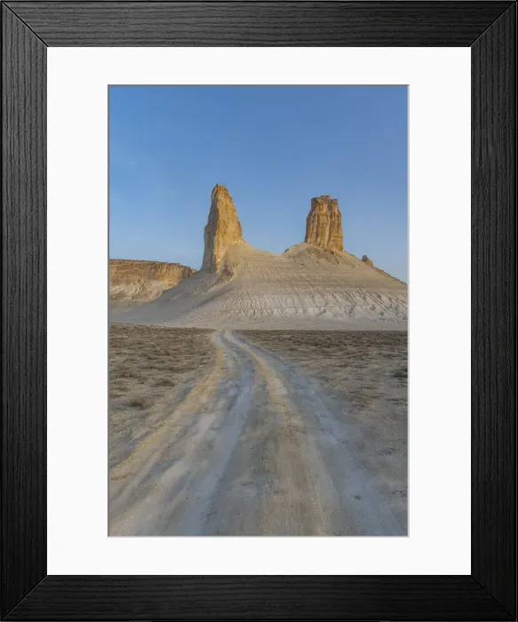 Framed Print : Early morning, Bozzhira Canyon, Ustyurt plateau, Mangystau, Kazakhstan, Central Asia, Asia