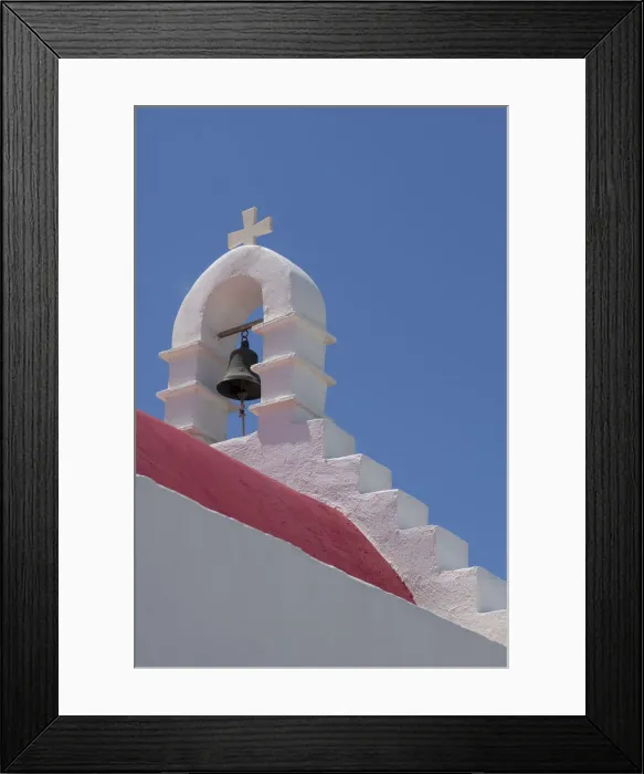 Framed Print : Bell tower of traditional church on the hillside near Ornos, Mykonos, The Cyclades, Aegean Sea, Greek Islands, Greece, Europe Framed Print : Bell tower of traditional church on the hillside near Ornos, Mykonos, The Cyclades, Aegean Sea, Greek Islands, Greece, Europe