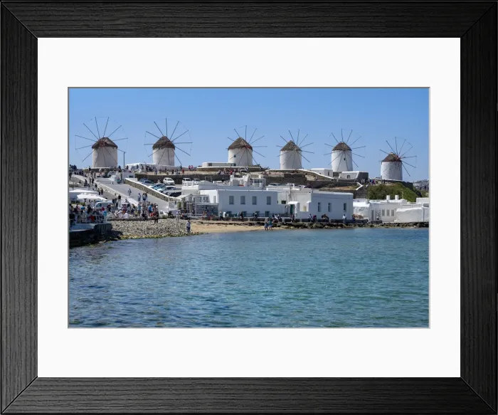 Framed Print : Traditional 16th century windmill in Mykonos old town, Mykonos, The Cyclades, Aegean Sea, Greek Islands, Greece, Europe Framed Print : Traditional 16th century windmill in Mykonos old town, Mykonos, The Cyclades, Aegean Sea, Greek Islands, Greece, Europe