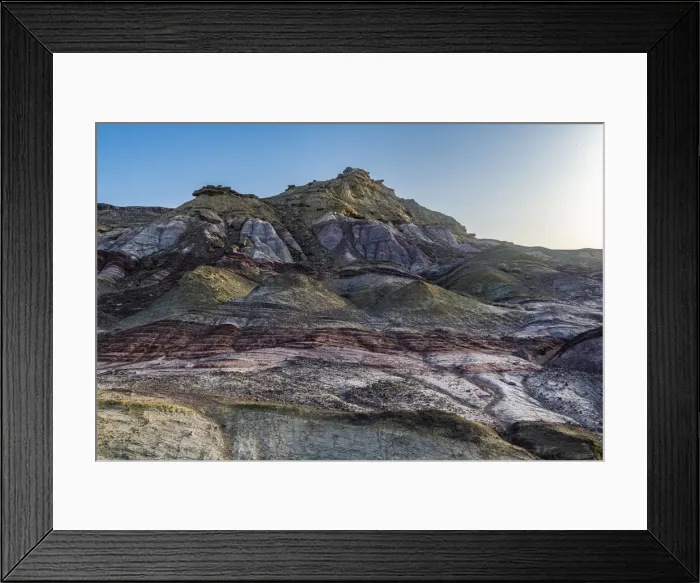 Framed Print : Multiple coloured landscape, Kyzylkup, Mangystau, Kazakhstan, Central Asia, Asia Framed Print : Multiple coloured landscape, Kyzylkup, Mangystau, Kazakhstan, Central Asia, Asia