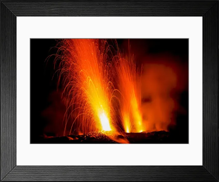 Framed Print : Lava bombs erupt from multiple vents on volcano, active for at least 2000 years, Stromboli, Aeolian Islands, UNESCO World Heritage Site, Sicily, Italy, Mediterranean, Europe Framed Print : Lava bombs erupt from multiple vents on volcano, active for at least 2000 years, Stromboli, Aeolian Islands, UNESCO World Heritage Site, Sicily, Italy, Mediterranean, Europe