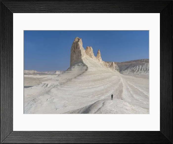 Framed Print : Woman photographing Bozzhira Canyon, Ustyurt plateau, Mangystau, Kazakhstan, Central Asia, Asia Framed Print : Woman photographing Bozzhira Canyon, Ustyurt plateau, Mangystau, Kazakhstan, Central Asia, Asia