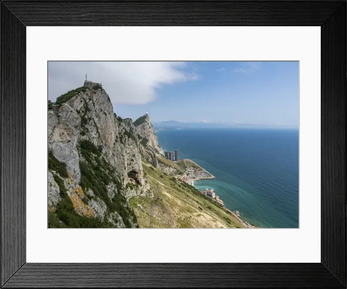 Framed Print : View from the Rock of Gibraltar, British Overseas Territory, Europe Framed Print : View from the Rock of Gibraltar, British Overseas Territory, Europe