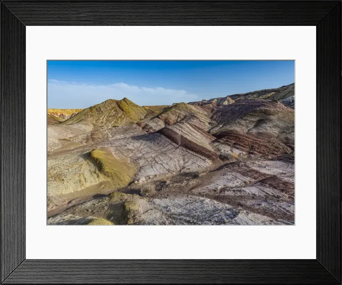 Framed Print : Multiple coloured landscape, Kyzylkup, Mangystau, Kazakhstan, Central Asia, Asia Framed Print : Multiple coloured landscape, Kyzylkup, Mangystau, Kazakhstan, Central Asia, Asia