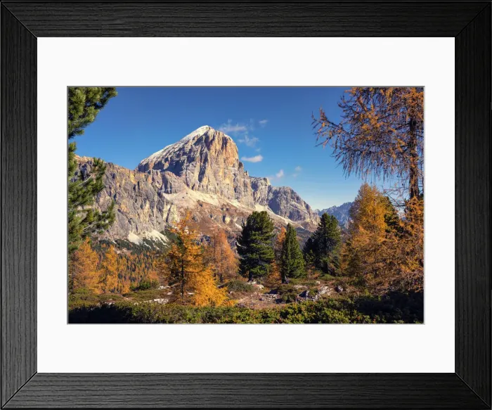Framed Print : Tofana di Rozes in autumn, Falzarego Pass, Dolomites, Veneto, Italy, Europe Framed Print : Tofana di Rozes in autumn, Falzarego Pass, Dolomites, Veneto, Italy, Europe
