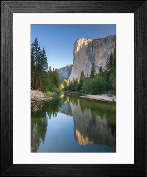 Framed Print : El Capitan reflected in the River Merced at dawn, Yosemite Natiional Park, UNESCO World Heritage Site, California, United States of America, North America Framed Print : El Capitan reflected in the River Merced at dawn, Yosemite Natiional Park, UNESCO World Heritage Site, California, United States of America, North America