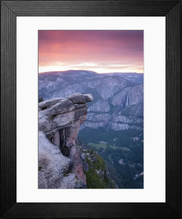 Framed Print : Pink sunset sky above Yosemite Valley from Glacier Point, Yosemite National Park, UNESCO World Heritage Site, California, United States of America, North America Framed Print : Pink sunset sky above Yosemite Valley from Glacier Point, Yosemite National Park, UNESCO World Heritage Site, California, United States of America, North America