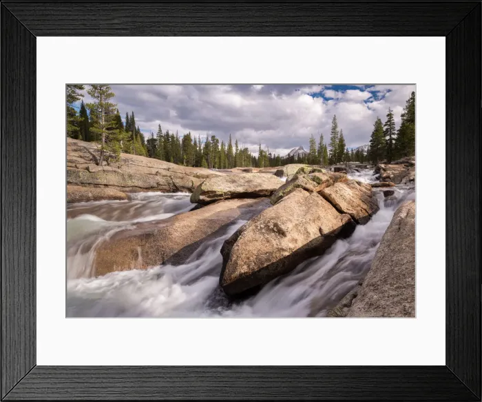 Framed Print : Tuolumne River rushing through granite boulders in Yosemite National Park, UNESCO World Heritage Site, California, United States of America, North America Framed Print : Tuolumne River rushing through granite boulders in Yosemite National Park, UNESCO World Heritage Site, California, United States of America, North America