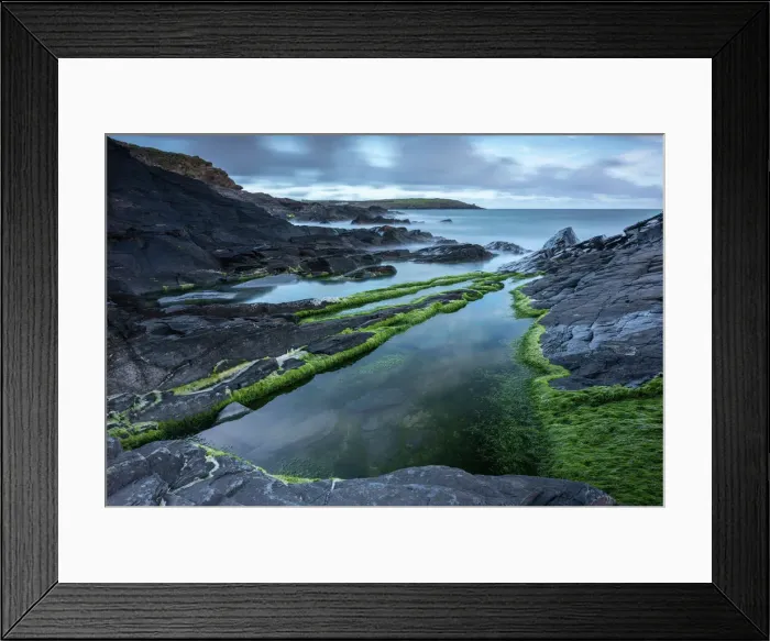 Framed Print : Rockpools on the slate ledges near Harlyn Bay in Cornwall, England, United Kingdom, Europe Framed Print : Rockpools on the slate ledges near Harlyn Bay in Cornwall, England, United Kingdom, Europe