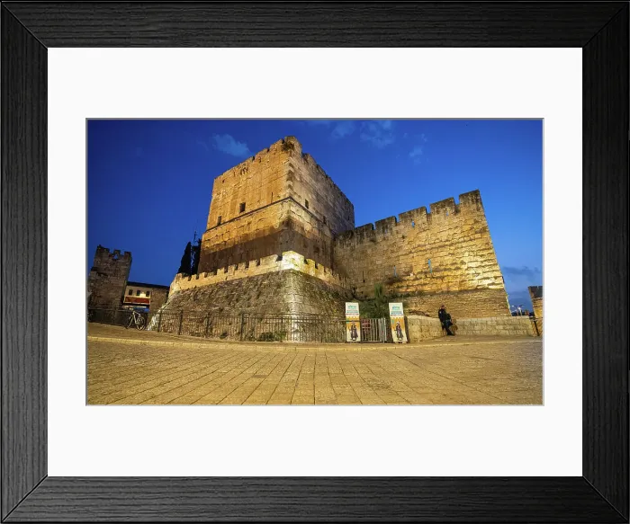 Framed Print : A view from the side of the Jaffa Gate, Jerusalem, Israel, Middle East Framed Print : A view from the side of the Jaffa Gate, Jerusalem, Israel, Middle East