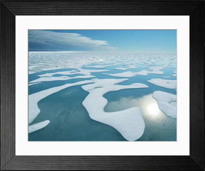 Framed Print : Melt water pools in the 10 / 10ths pack ice in McClintock Channel, Northwest Passage, Nunavut, Canada, North America Framed Print : Melt water pools in the 10 / 10ths pack ice in McClintock Channel, Northwest Passage, Nunavut, Canada, North America