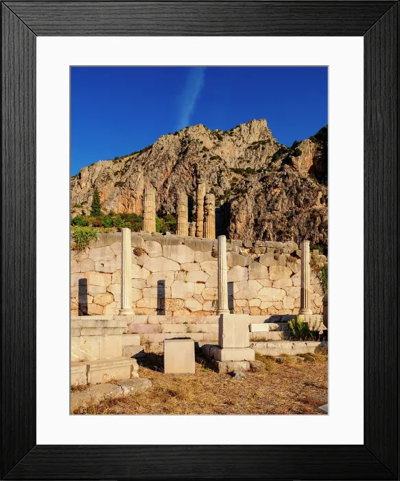 Framed Print : Stoa of the Athenians, Delphi, UNESCO World Heritage Site, Phocis, Greece, Europe Framed Print : Stoa of the Athenians, Delphi, UNESCO World Heritage Site, Phocis, Greece, Europe