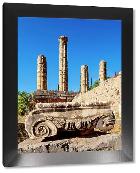 The Temple of Apollo, Delphi, UNESCO World Heritage Site, Phocis, Greece, Europe