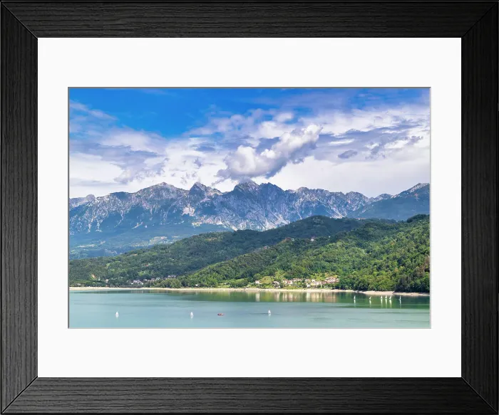 Framed Print : Lake Santa Croce, Alpago, Belluno, Dolomites, Veneto, Italy, Europe Framed Print : Lake Santa Croce, Alpago, Belluno, Dolomites, Veneto, Italy, Europe