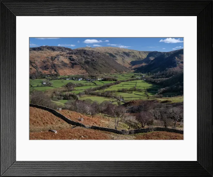 Framed Print : Villages of Rosthwaite and Stonethwaite below Ullscarf and Borrowdale Fells, Borrowdale Valley, Lake District National Park, UNESCO World Heritage Site, Cumbria, England, United Kingdom, Europe Framed Print : Villages of Rosthwaite and Stonethwaite below Ullscarf and Borrowdale Fells, Borrowdale Valley, Lake District National Park, UNESCO World Heritage Site, Cumbria, England, United Kingdom, Europe