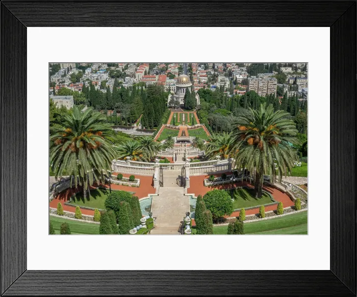 Framed Print : Bahai gardens, Haifa, Israel Framed Print : Bahai gardens, Haifa, Israel