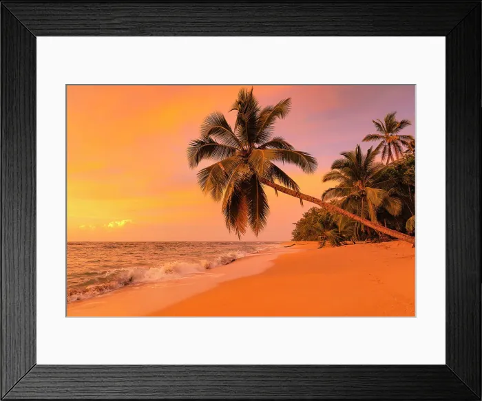 Framed Print : Playa Uva; Caribbean, Costa Rica, Latin America Framed Print : Playa Uva; Caribbean, Costa Rica, Latin America