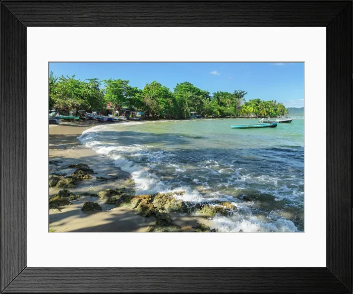 Framed Print : Fishing boats at the harbour of Puerto Viejo de Talamanca, Limon, Karibik, Costa Rica, Latin America Framed Print : Fishing boats at the harbour of Puerto Viejo de Talamanca, Limon, Karibik, Costa Rica, Latin America
