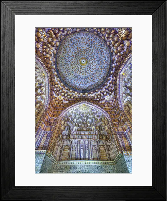 Framed Print : Interior Ceiling, Tuman Oko Mausoleum, Shah-I-Zinda, UNESCO World Heritage Site, Samarkand, Uzbekistan, Central Asia, Asia Framed Print : Interior Ceiling, Tuman Oko Mausoleum, Shah-I-Zinda, UNESCO World Heritage Site, Samarkand, Uzbekistan, Central Asia, Asia