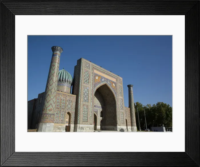 Framed Print : Sherdor Madrassah, completed 1636, Registan Square, UNESCO World Heritage Site, Samarkand, Uzbekistan, Central Asia, Asia Framed Print : Sherdor Madrassah, completed 1636, Registan Square, UNESCO World Heritage Site, Samarkand, Uzbekistan, Central Asia, Asia