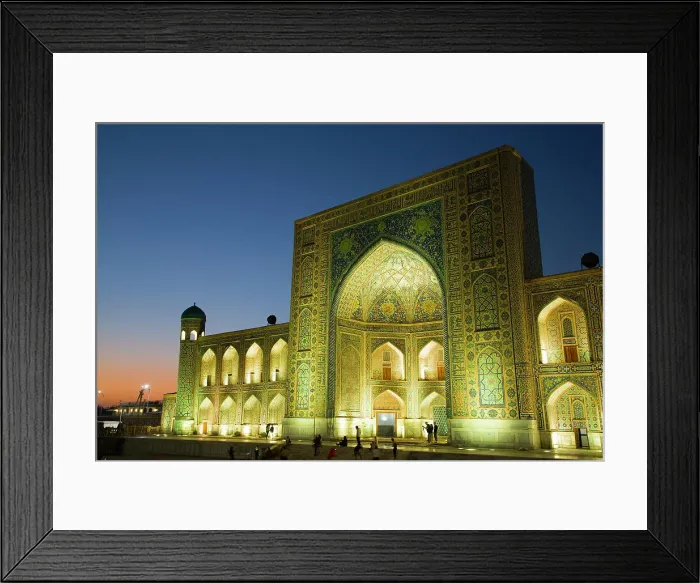 Framed Print : Evening, Tilla-Kari Madrassah, completed 1660, Registan Square, UNESCO World Heritage Site, Samarkand, Uzbekistan, Central Asia, Asia Framed Print : Evening, Tilla-Kari Madrassah, completed 1660, Registan Square, UNESCO World Heritage Site, Samarkand, Uzbekistan, Central Asia, Asia