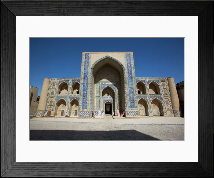 Framed Print : Iwan Facade, Madrasah Mirzo Ulugh Bek, 1417, UNESCO World Heritage Site, Bukhara, Uzbekistan, Central Asia, Asia Framed Print : Iwan Facade, Madrasah Mirzo Ulugh Bek, 1417, UNESCO World Heritage Site, Bukhara, Uzbekistan, Central Asia, Asia