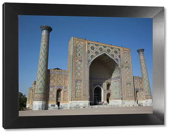 Ulug Bek Madrassah, Registan Square, UNESCO World Heritage Site, Samarkand, Uzbekistan, Central Asia, Asia