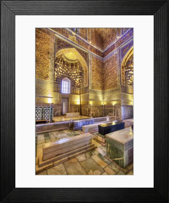 Framed Print : Interior, Gur-E-Amir Complex (Mausoleum), built 1403, Burial Site of Amir Temir, UNESCO World Heritage Site, Samarkand, Uzbekistan, Central Asia, Asia Framed Print : Interior, Gur-E-Amir Complex (Mausoleum), built 1403, Burial Site of Amir Temir, UNESCO World Heritage Site, Samarkand, Uzbekistan, Central Asia, Asia